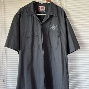 Dickies Men’s 2XL Jack Daniel’s Logo, short sleeve button down work shirt